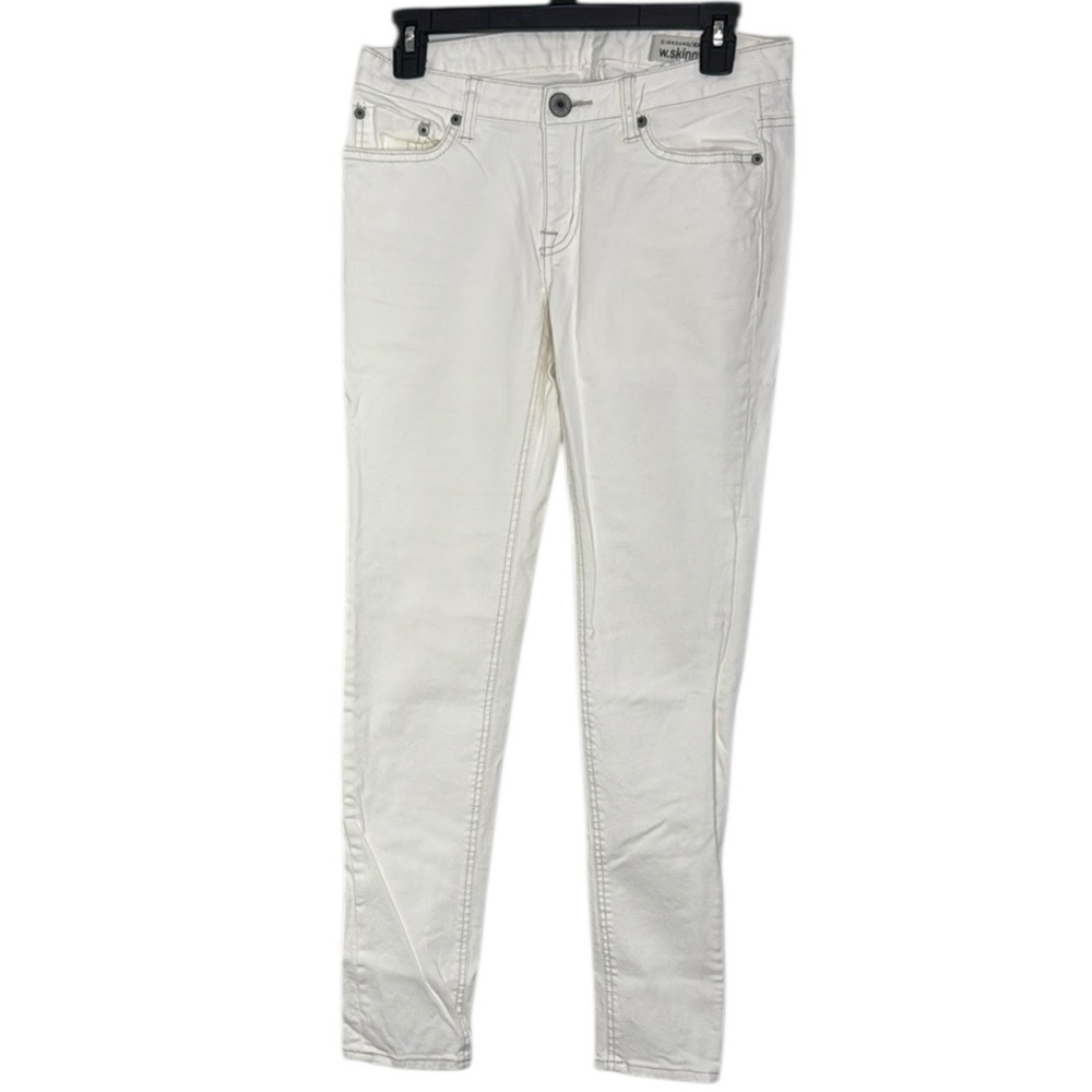 Giordano Jeans Mid Rise White Skinny Jeans Korean size 28